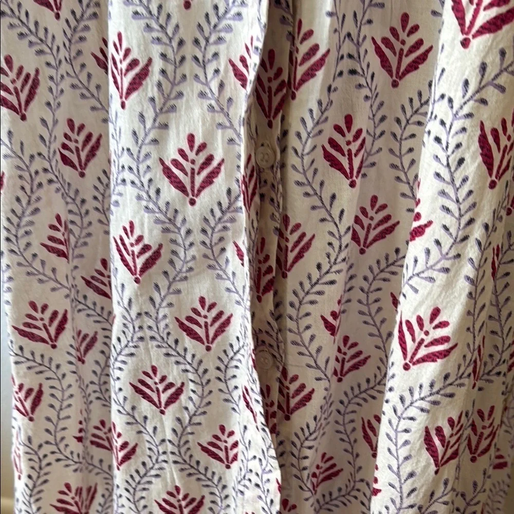 Goa Paris sz M Button-Up cover up shirt dress cotton great condition